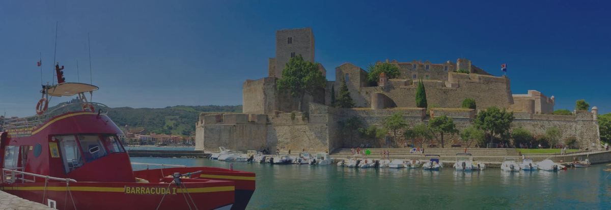 Vue sur Collioure depuis la mer