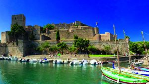 Château royal de Collioure lors de la Balade 3 Ports sur le bateau Barracuda de la compagnie maritime KapMer
