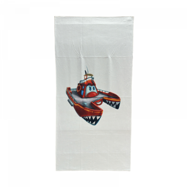 Serviette Blanche et le Barracuda - KapMer